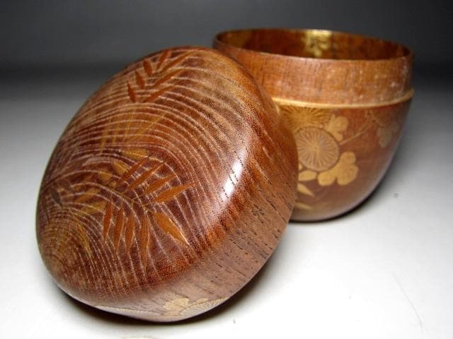 千家十職 指物師 駒沢利斎 桐木地 中棗 裏千家十四代