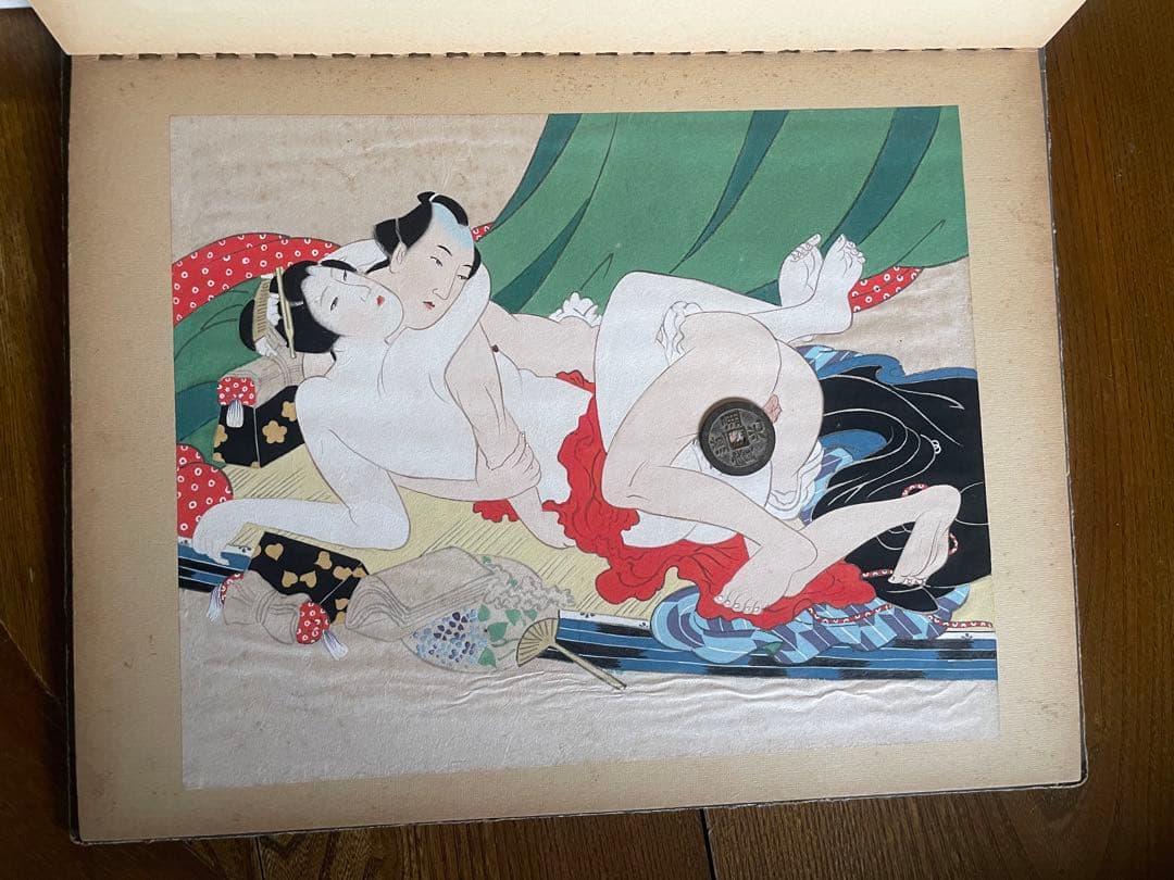 春画　12幅　日本画　肉筆　骨董　年代物　手描き