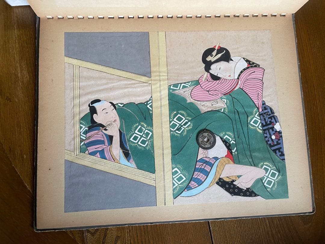 春画　12幅　日本画　肉筆　骨董　年代物　手描き