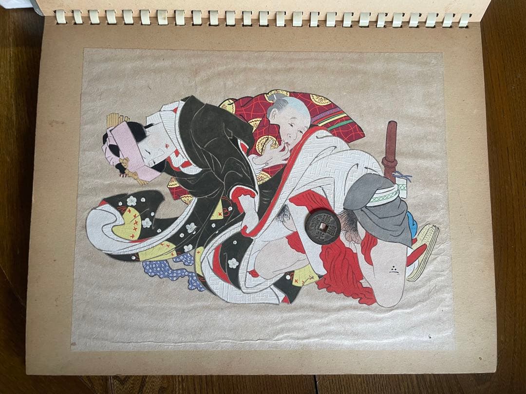 春画　12幅　日本画　肉筆　骨董　年代物　手描き