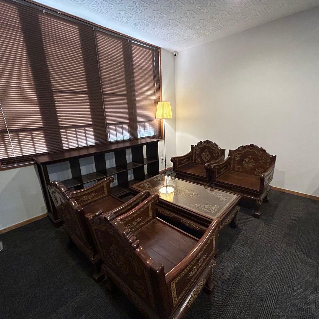 値下げ】木彫りが美しいローテーブル アジアン バリ風 アンティーク 美術品