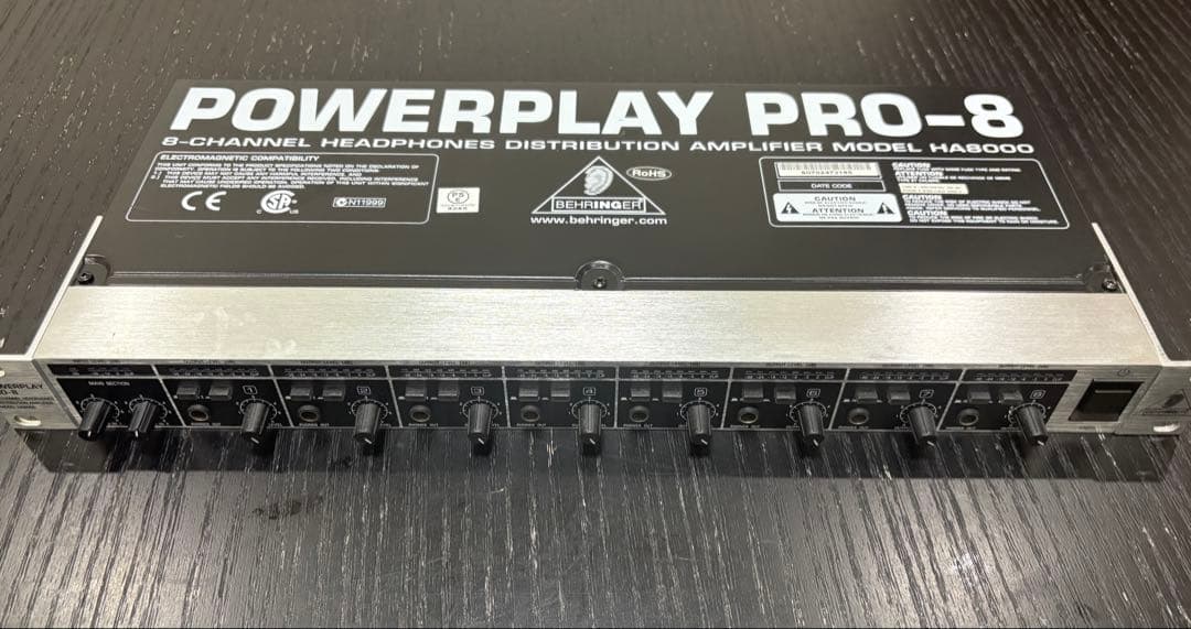 配信機器・PA機器・レコーディング機器 Behringer POWERPLAY PRO-8 HA8000