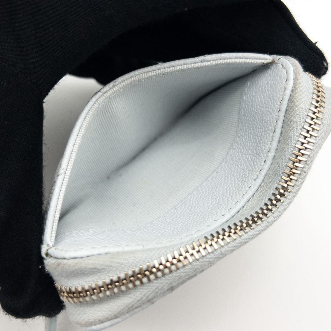 【極美品】CHANEL クラシックジップパース　マトラッセ　キャビアスキン