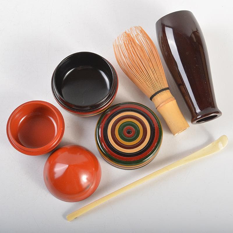 茶道具 利休茶箱 茶碗 平安春峰作 振出など 八点 一式 仕覆付 V R7509