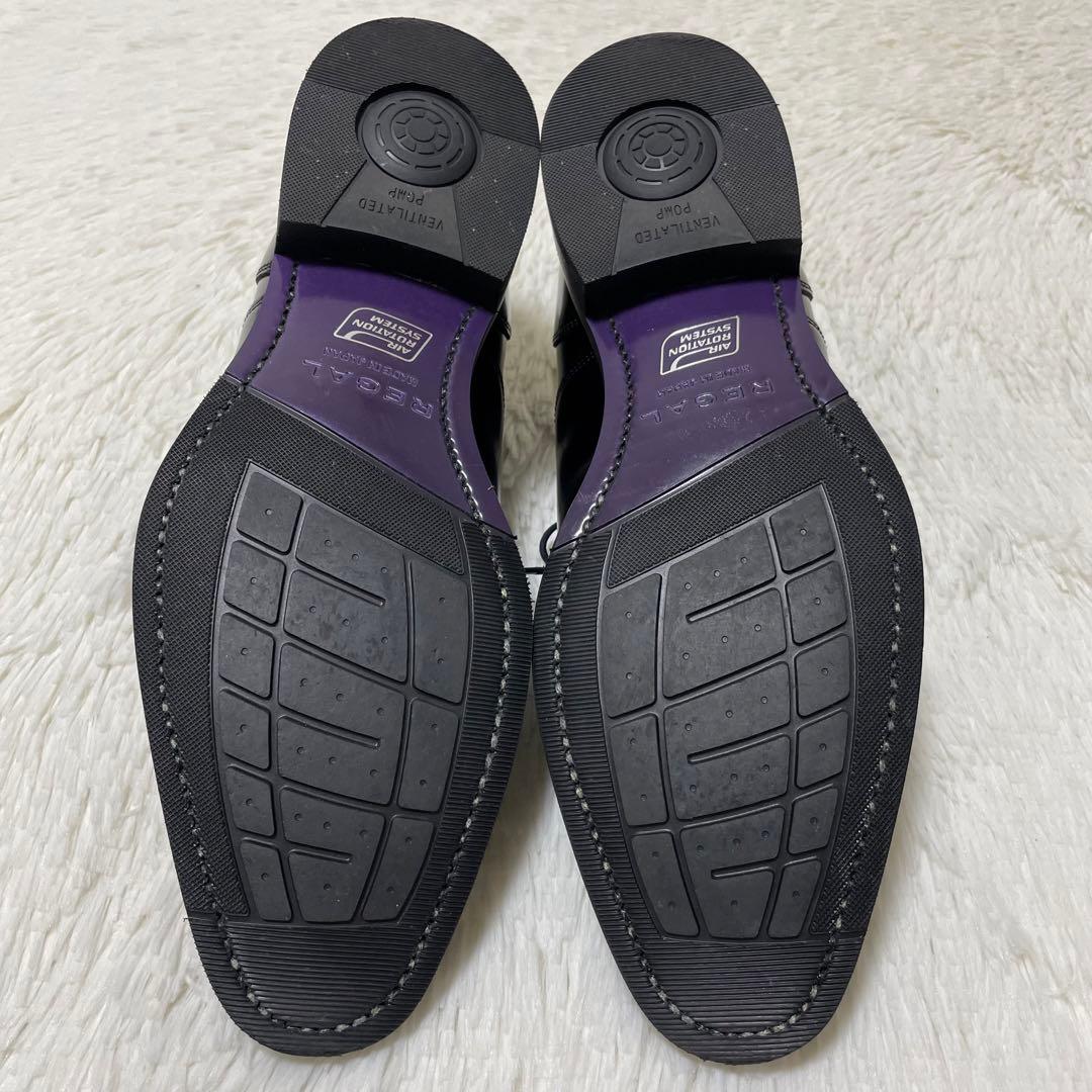 極美品✨リーガル　41EL ストレートチップ　冠婚葬祭対応　24.5cm 日本製