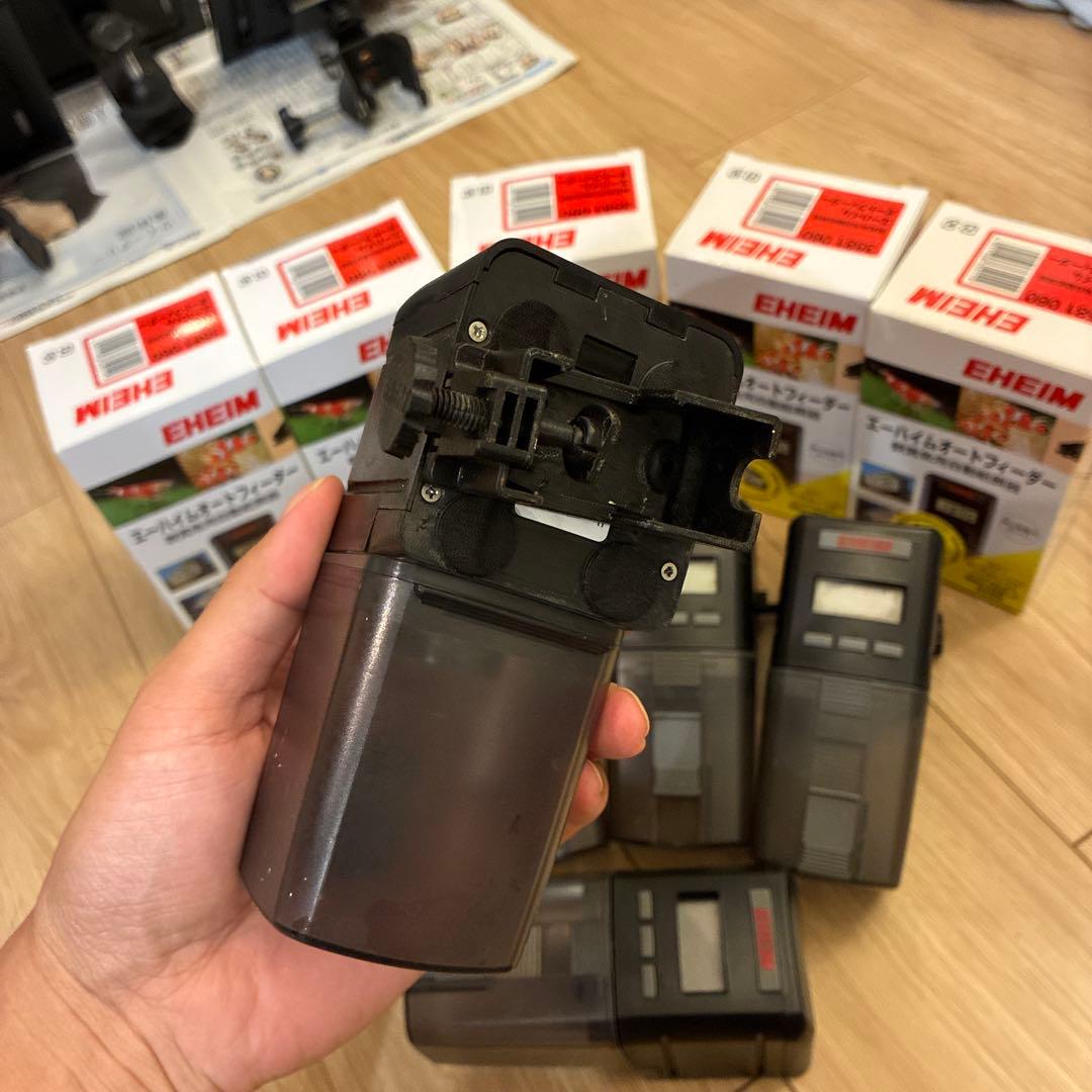 エーハイムオートフィーダー5個セットマウント1セット付き