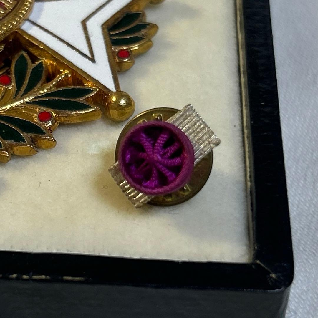 レオポルド勲章 コマンドゥール章 ベルギー 略章付 化粧箱入 - メルカリ