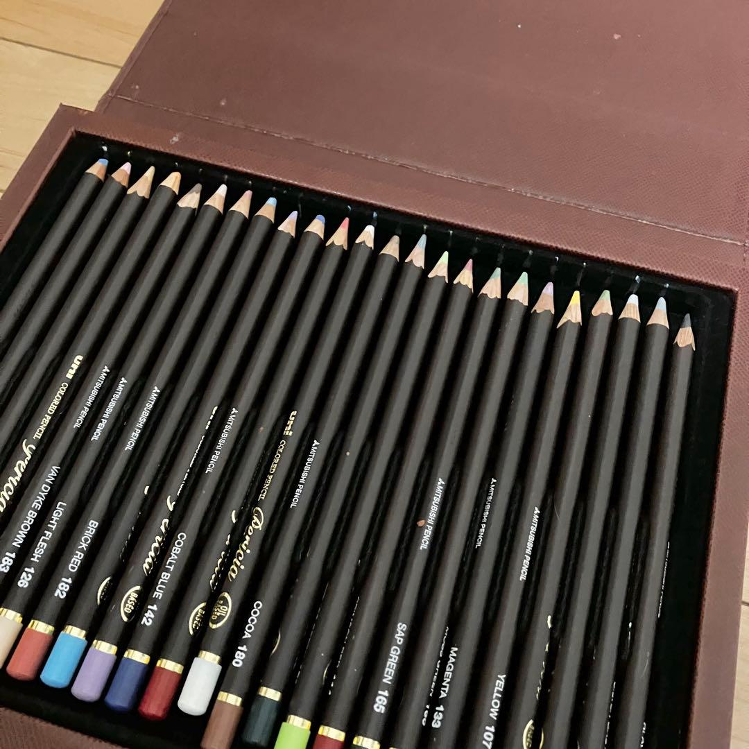 廃盤◇三菱鉛筆 uni 油性色鉛筆 Pericia 24色 ペリシア◇ - メルカリ