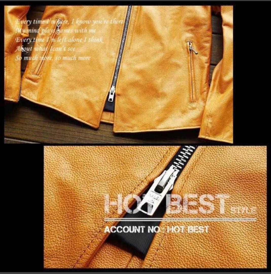 これ以上の値下不可！L【新品】18 最上級ナッパオイルレザー牛革