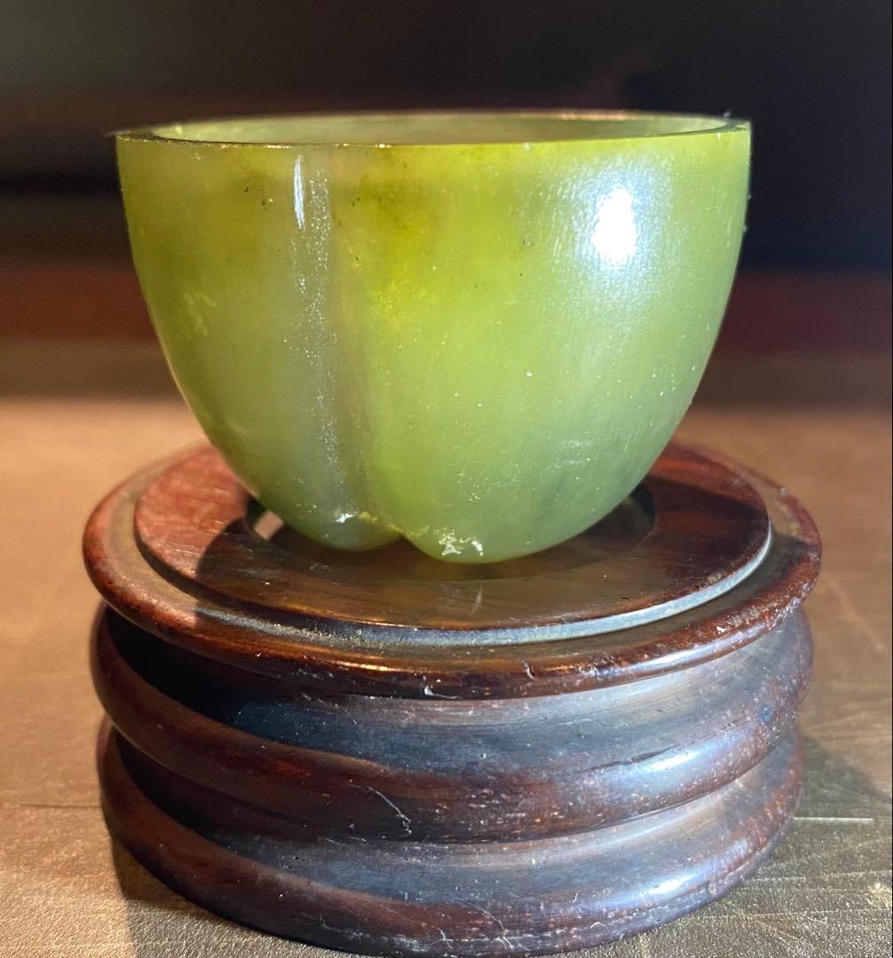 古翡翠 和田玉・ヴィンテージ レア ・オブジェ・鼻煙壺 ・中国 台湾茶器