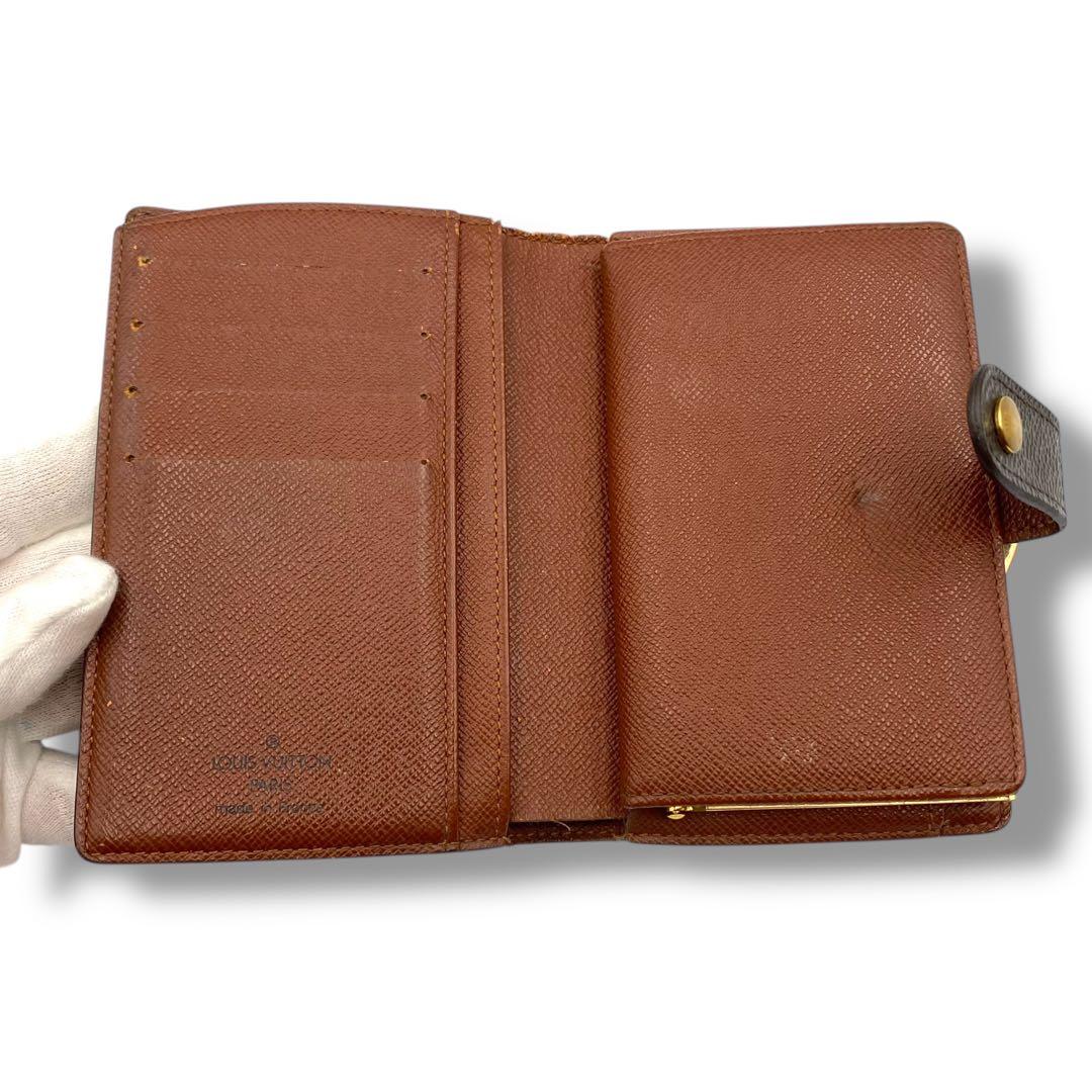 良品 ルイヴィトン ポルトフォイユ ヴィエノワ モノグラム がま口