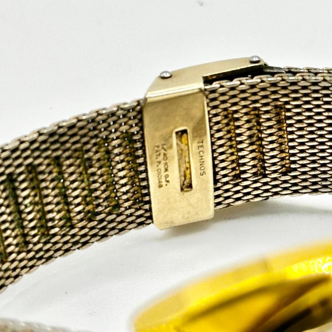 稼働 ヴィンテージ TECHNOS SkyLight 手巻き デイト　腕時計