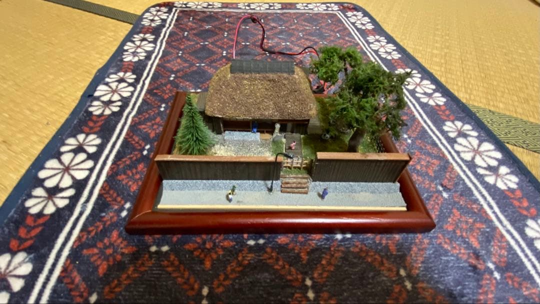 古民家ジオラマ 夜景ライト付き