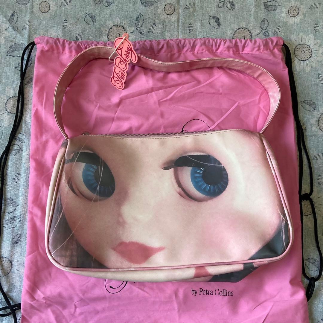 IM SORRY Blythe Doll Print顔プリント ショルダーバッグ