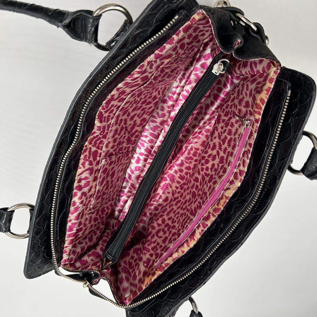 バッグ Vintage GUESS 633 Black Handbag Y2K