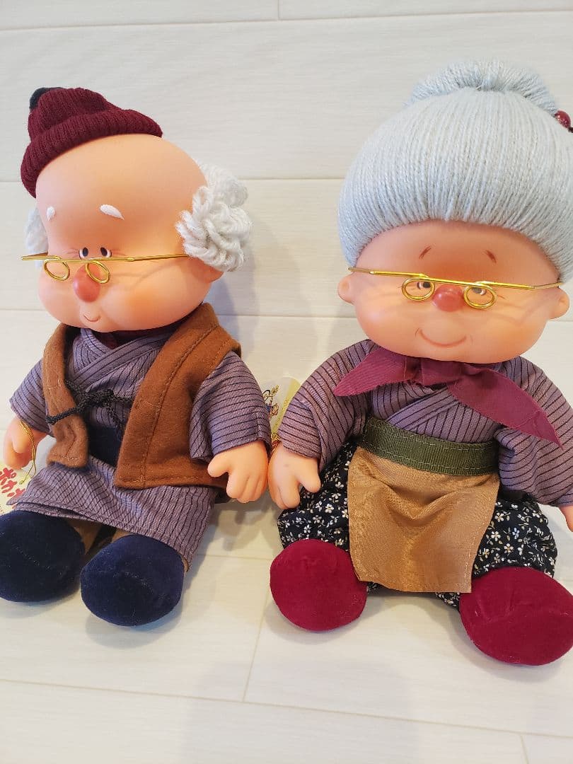 キャネロン　ぬいぐるみ　人形　おじいさん　おばあさん　ポカポカ　希少　レトロ