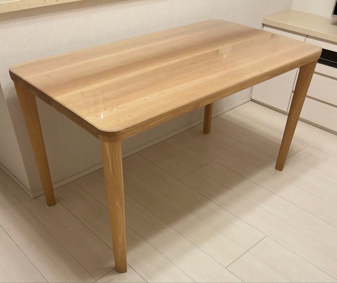 カリモク　オーク材(天然木) ダイニングテーブル 125×70×69