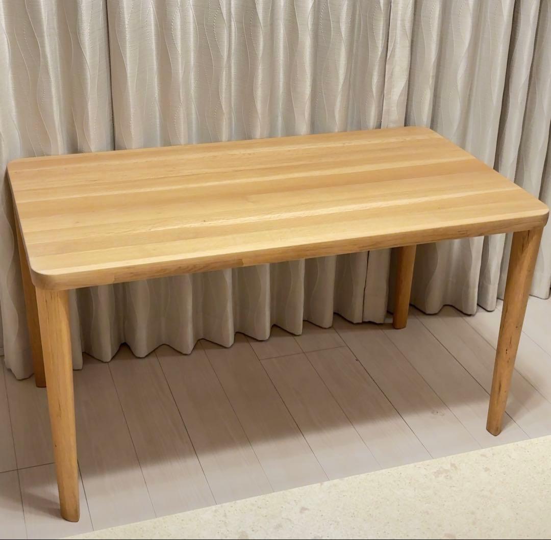 カリモク　オーク材(天然木) ダイニングテーブル 125×70×69