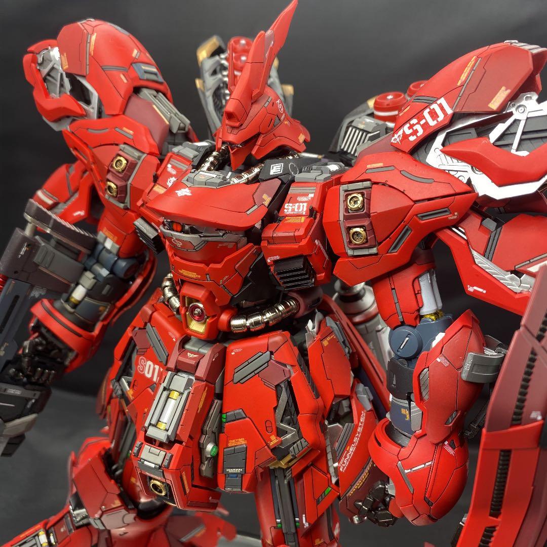 ガンプラ 塗装済み完成品 MGサザビーVer.Ka 徹底修正改造 ミキシング