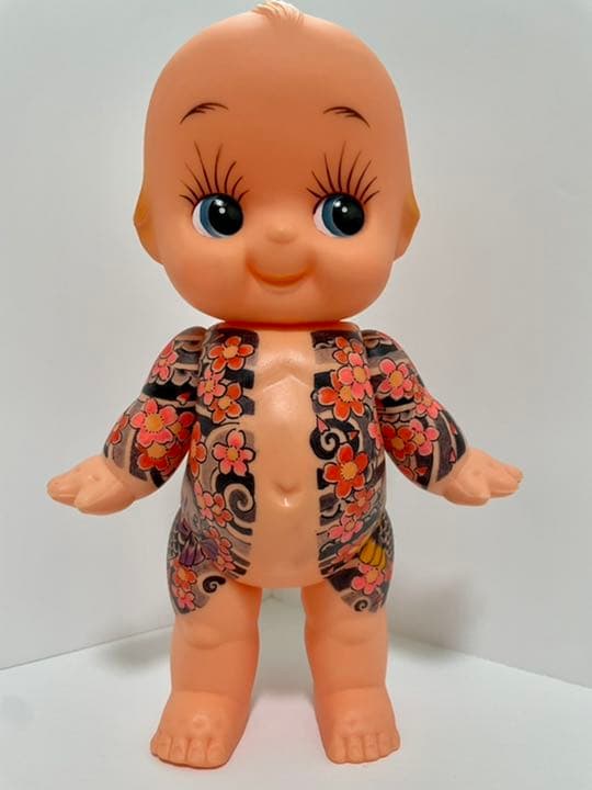 刺青キューピー 和彫 鯉4匹