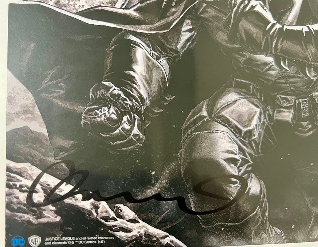 ジャスティスリーグ ポスター 【リー・ベルメホ サイン入り】│rodoku