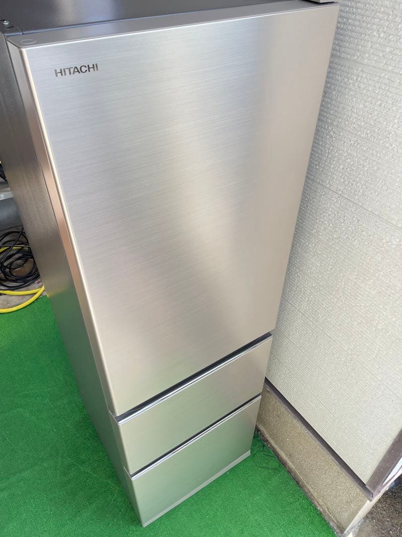 522美品✨ 日立 おしゃれシャンパンスリム3ドア冷蔵庫 右開き 自動製氷機能