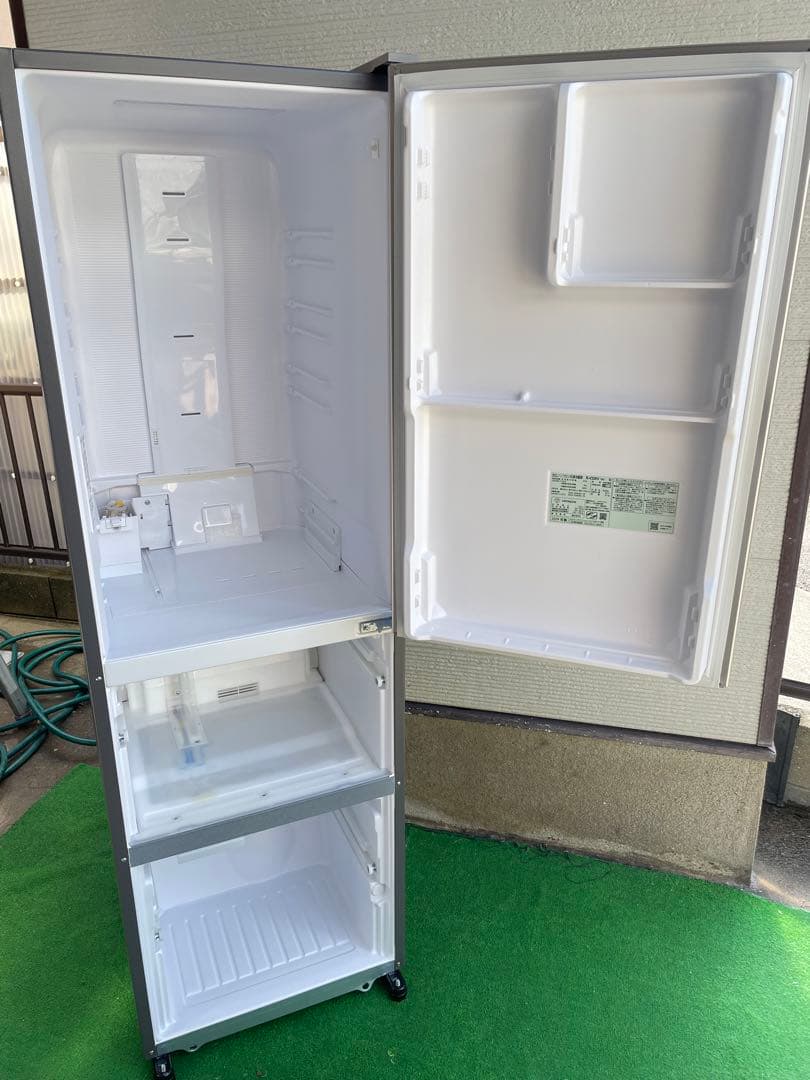 522美品✨ 日立 おしゃれシャンパンスリム3ドア冷蔵庫 右開き 自動製氷機能