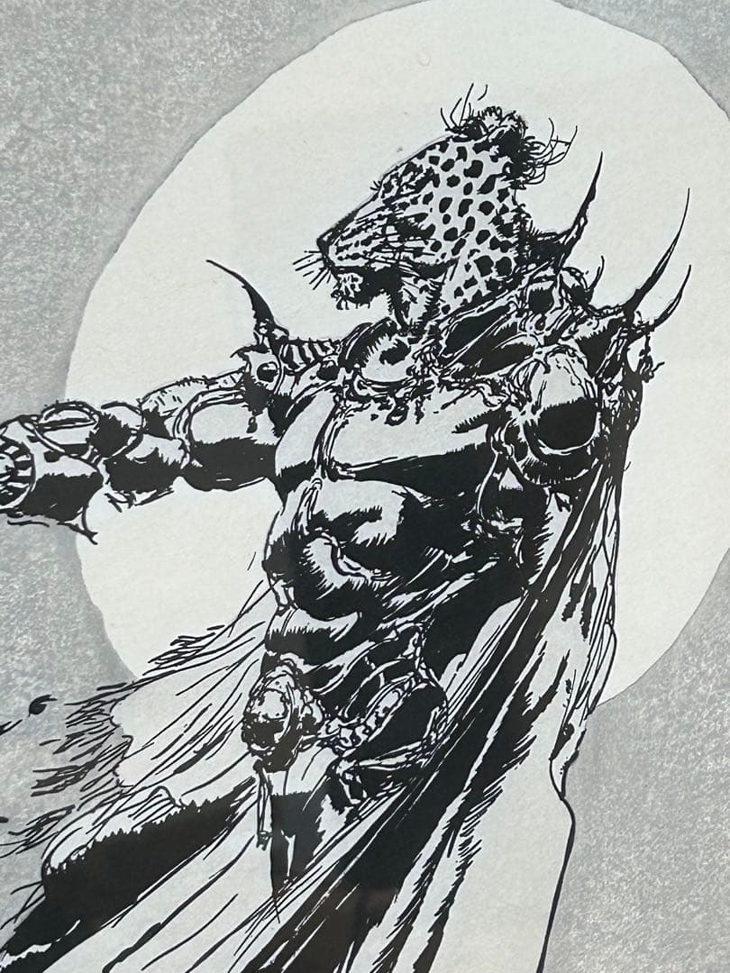 天野喜孝「孤軍」木版画 アールビバン 超レア グインサーガ 限定本人