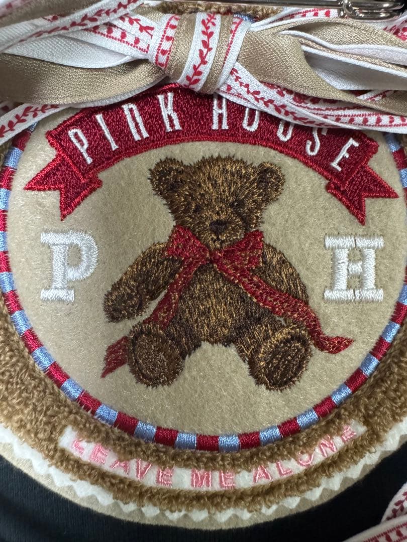 ピンクハウス ワッペン くま刺繍 リボンブローチ - メルカリ