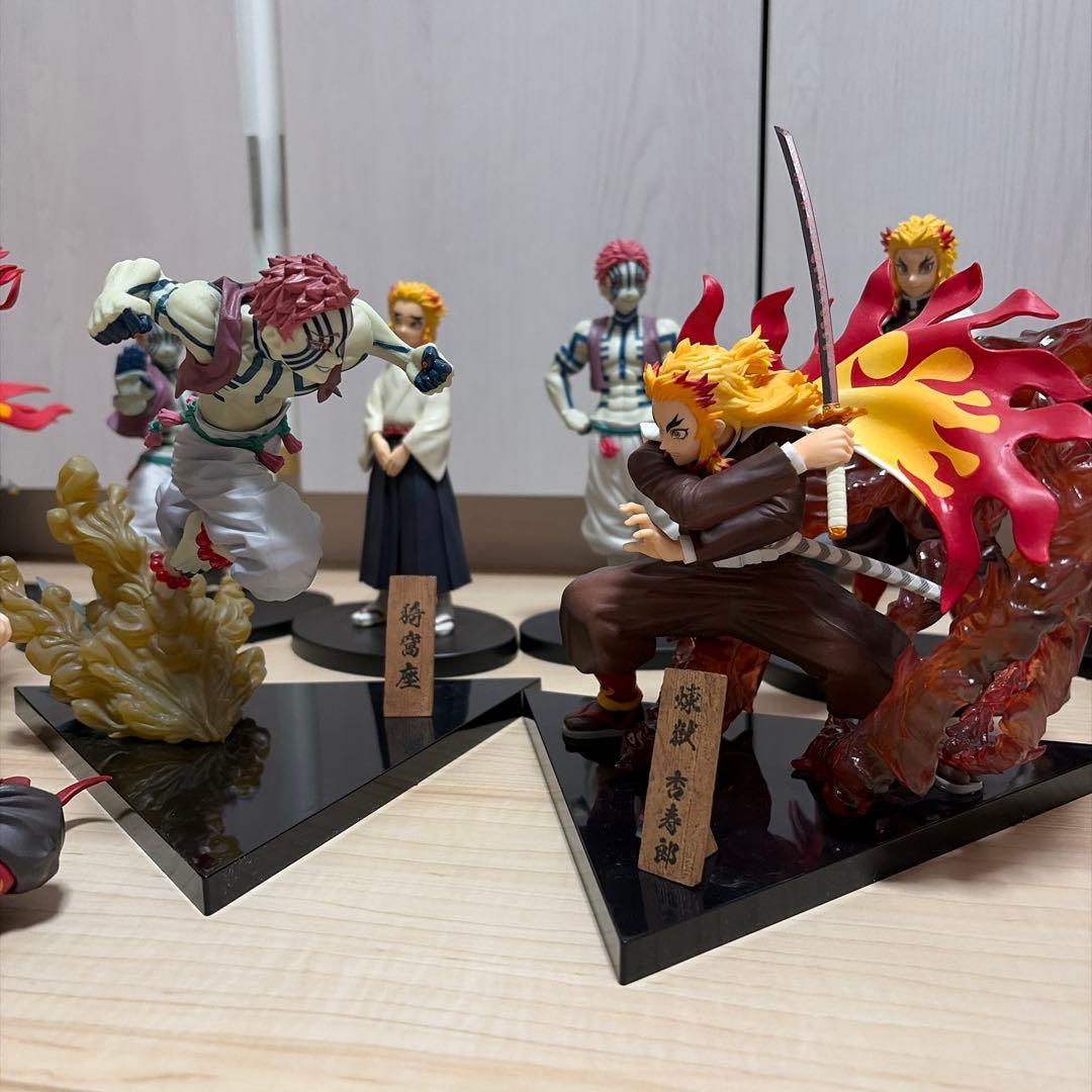 鬼滅の刃　煉獄杏寿郎 猗窩座 一番くじ　絆ノ装　フィギュア　セット