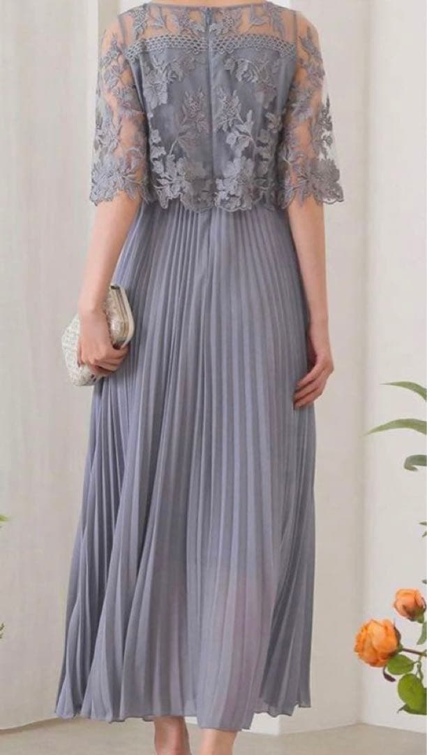 ♡新品タグ付き♡【kana カナ】フラワー刺繍 プリーツ パーティードレス