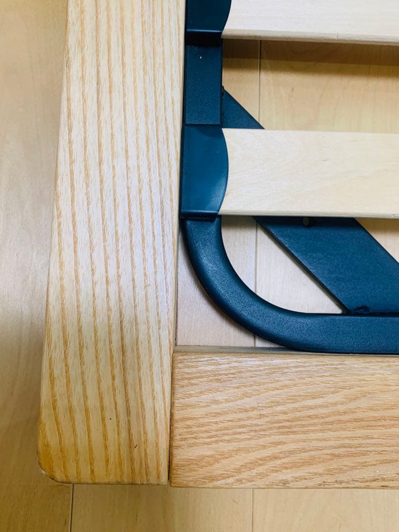 無印良品 シングルベッドフレーム オーク材 木製脚付き