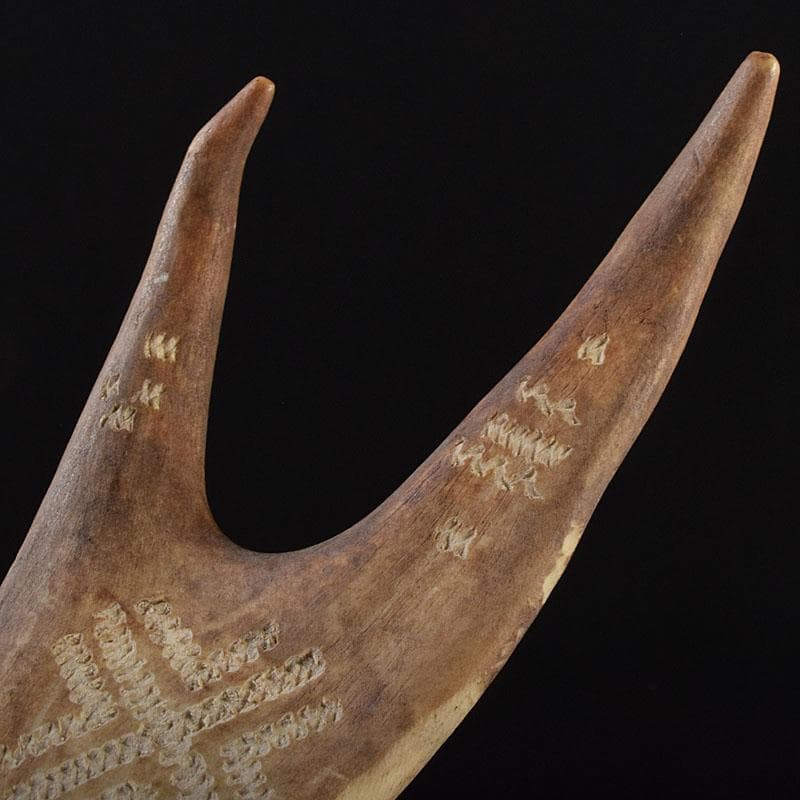 北欧伝統工芸 トナカイ鹿角 ペーパーナイフ V 9292 アンティーク おもちゃ