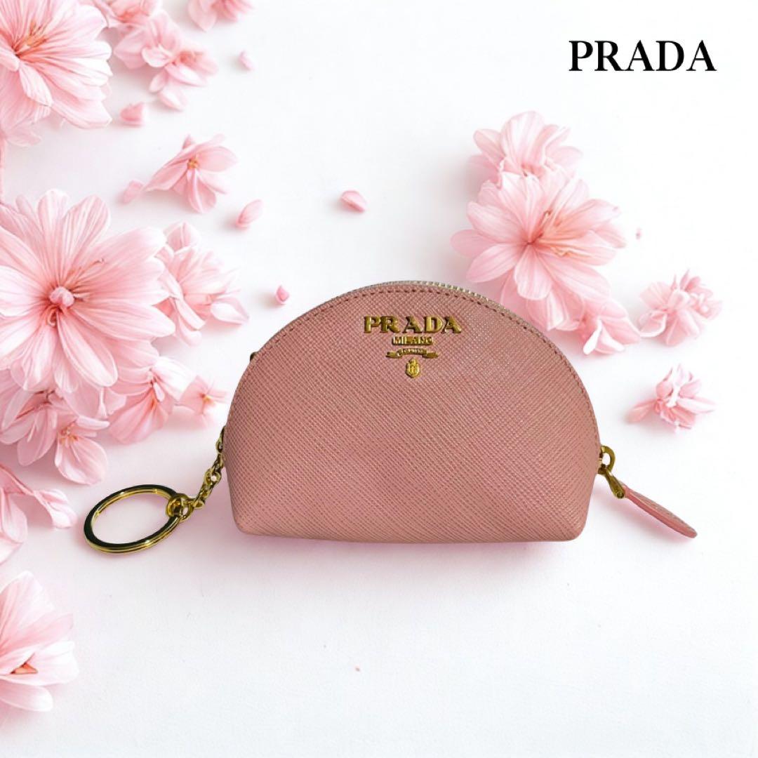 PRADA サフィアーノ　レザーケース プラダ　ピンク