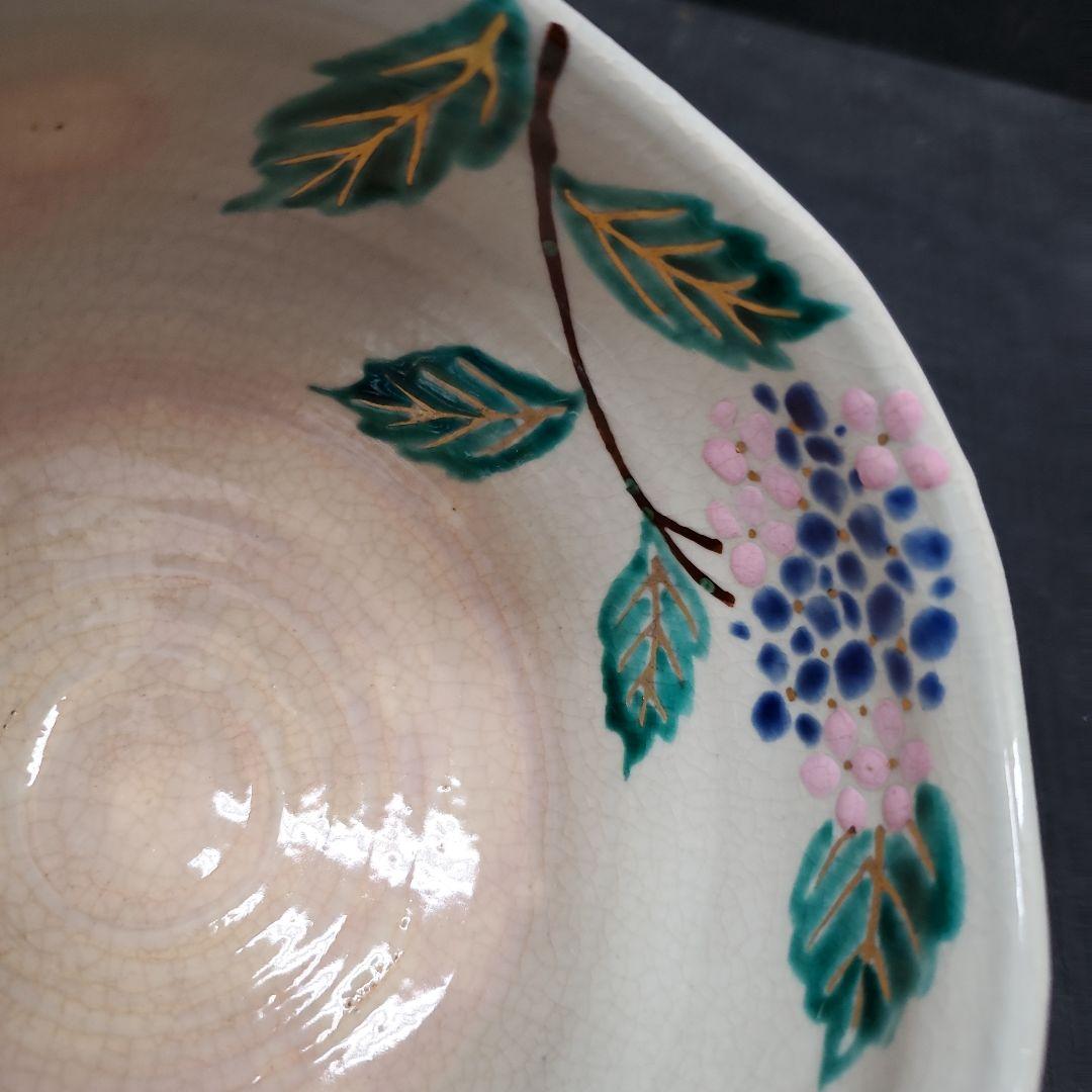 勝見光山 色絵 紫陽花図 茶碗 茶道具 抹茶碗 15 獅子に牡丹 雲山作