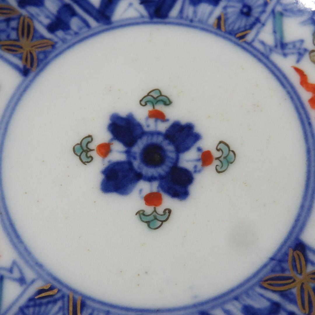 手塩皿 龍 染付 その2 5枚 色絵 金彩 小皿 明治 花弁 - メルカリ