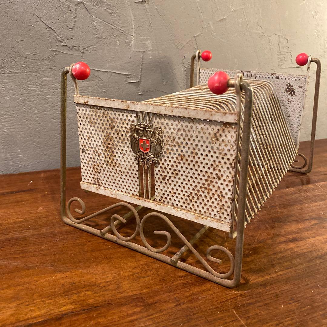 ヴィンテージ PARROT シングルレコードラック インテリア