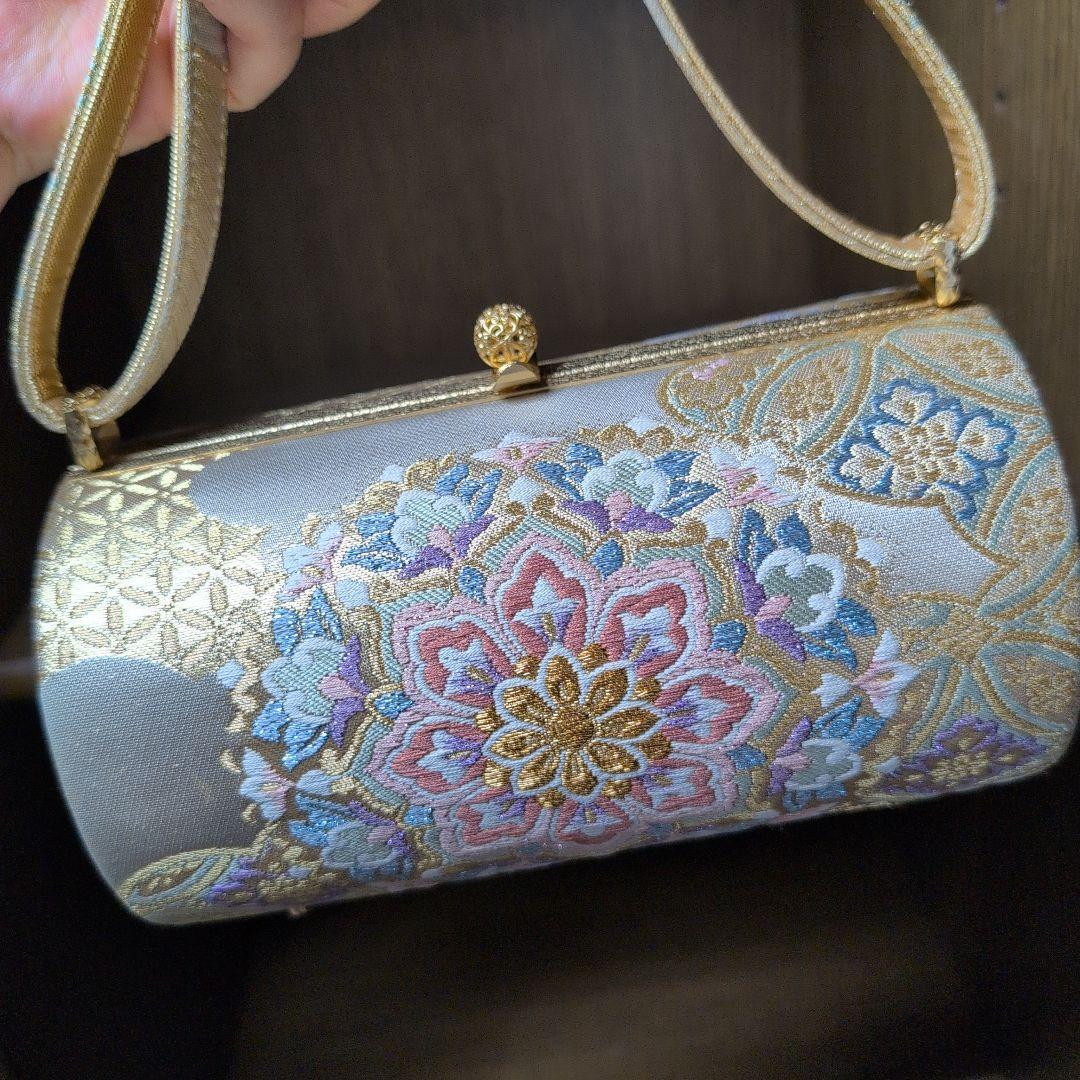 高級　高島屋　美品　和装用バッグ 着物　和装　バッグ　カバン　正絹帯地　正絹