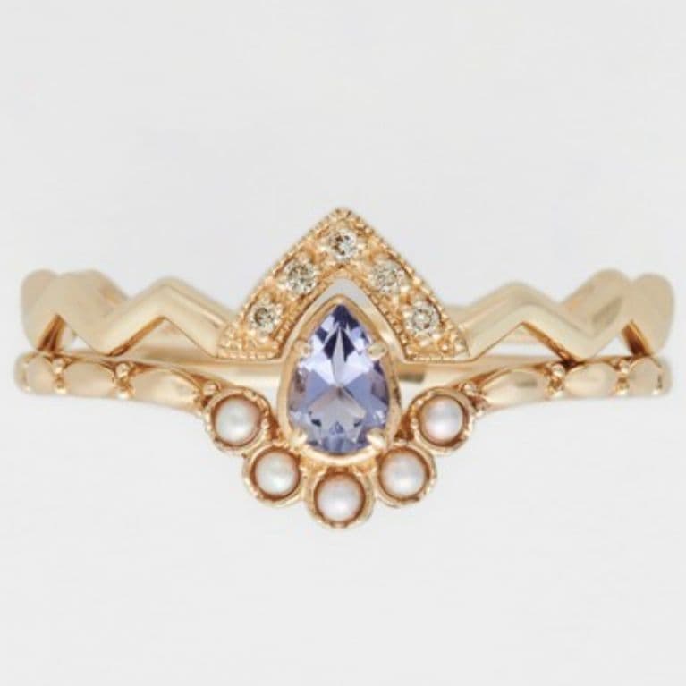 【完売 】ノジェス ダイヤモンド 9号 K5 ゴールド ポケットリング アガット