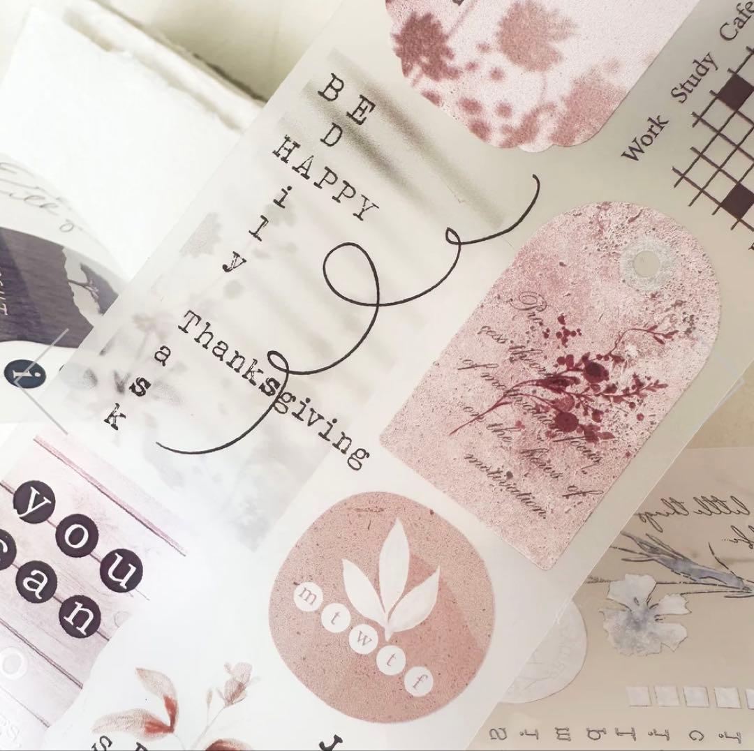 Journal pages 海外マスキングテープ マステ 【1522】