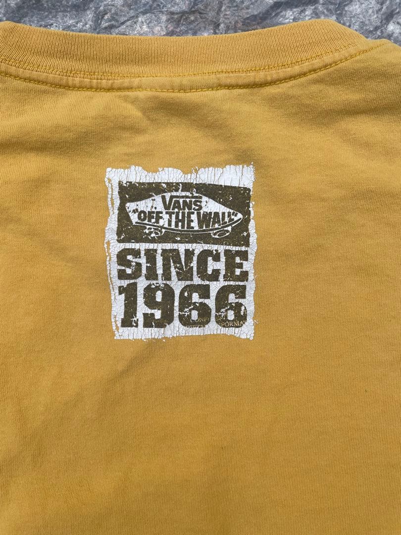 タ*ラ様 VANS イエロー ロングスリーブTシャツ　両袖ロゴ付　ロンT