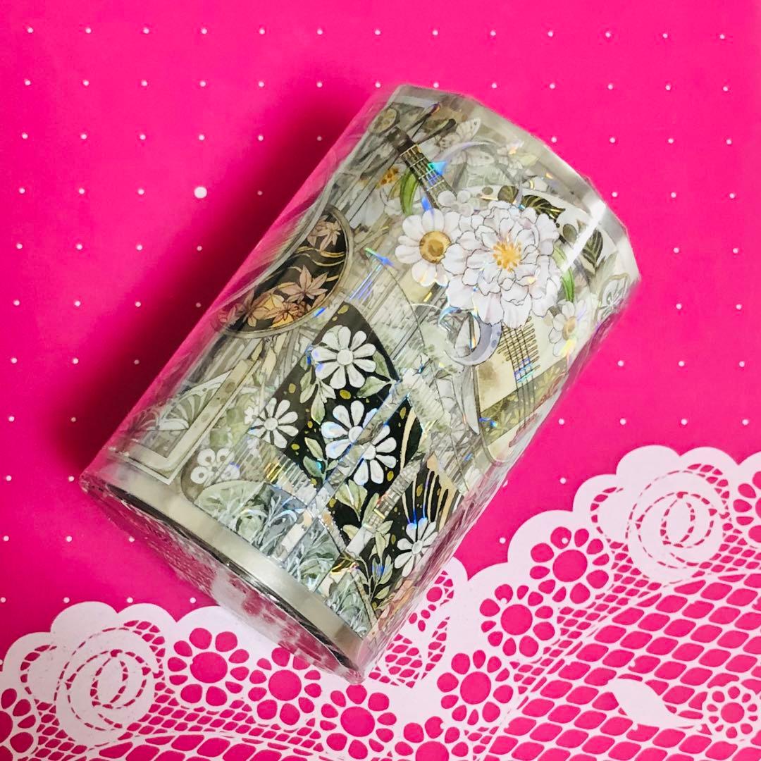 S17＃挽夏(贝壳光)花柒所切り売り海外マステ