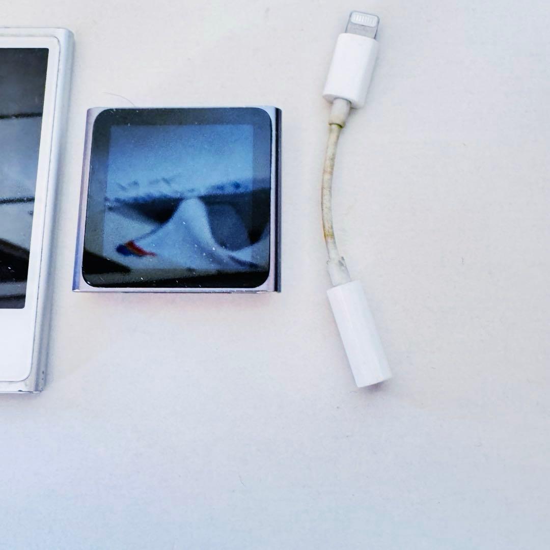 ジャンク・未初期化】iPod nano 3台セット 、ライトイニングアダプター