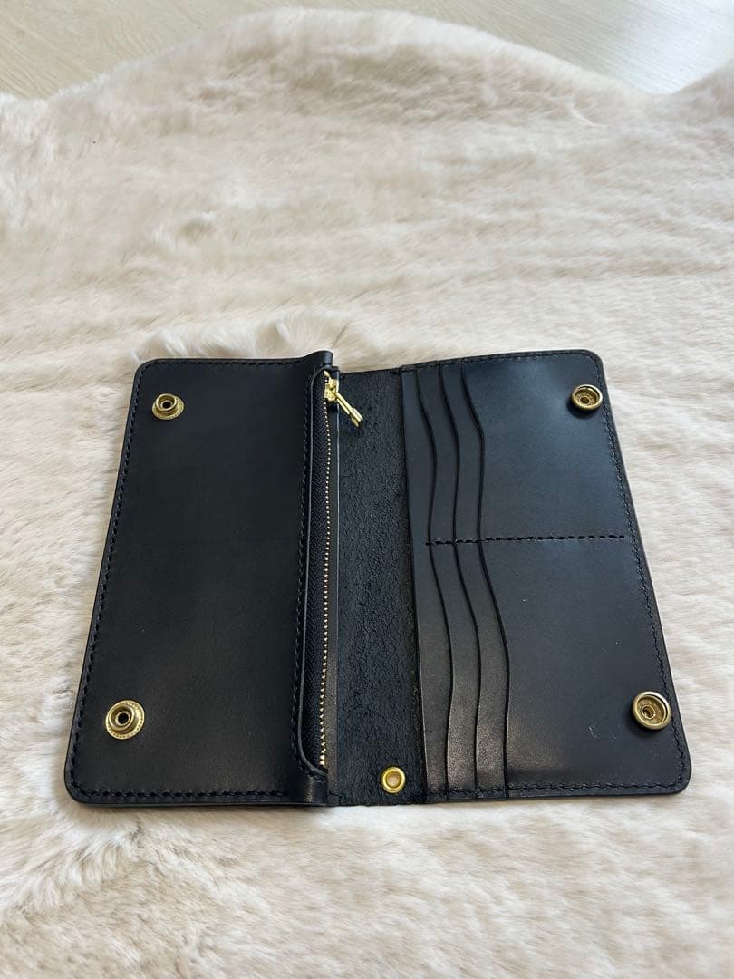 栃木レザー　ロングトラッカーウォレット