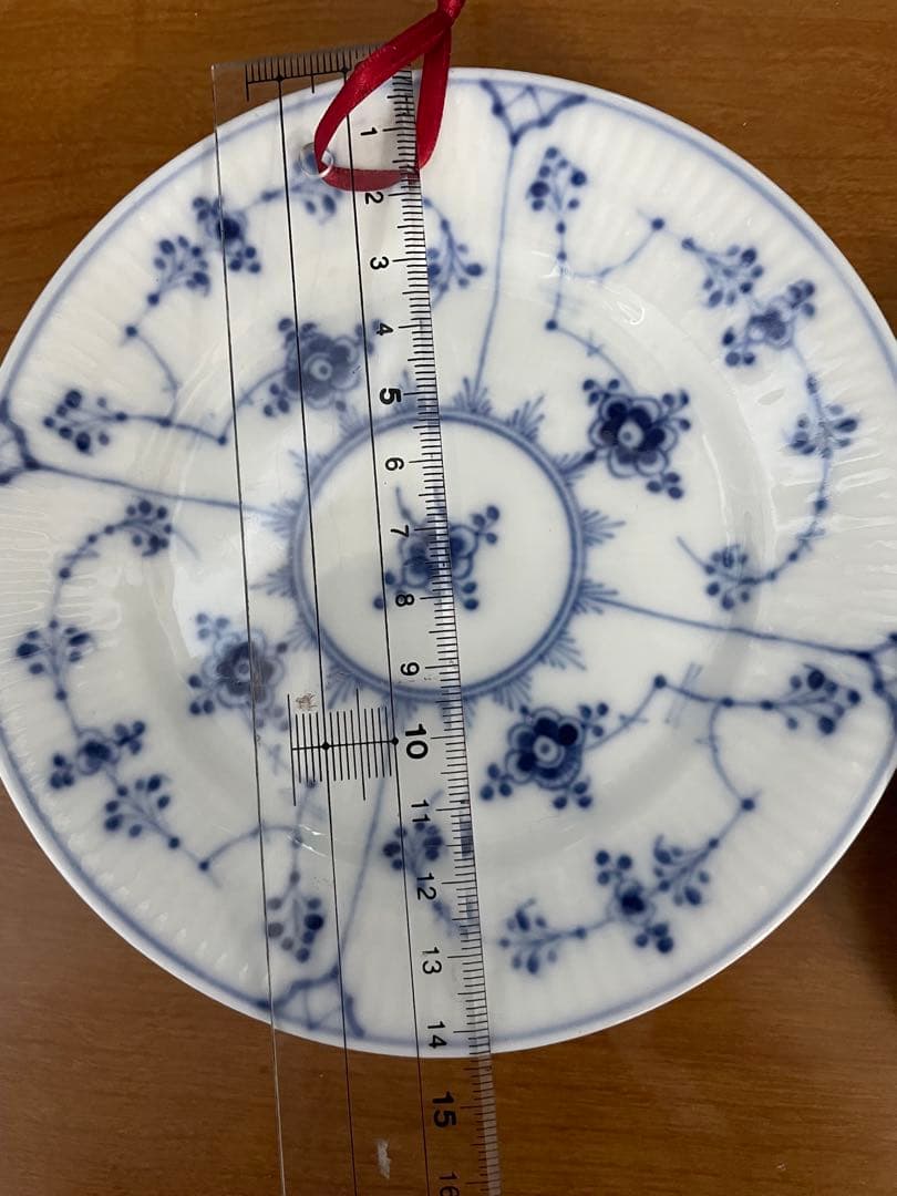 ロイヤルコペンハーゲン ブルーフルーテッド アンティーク　3枚