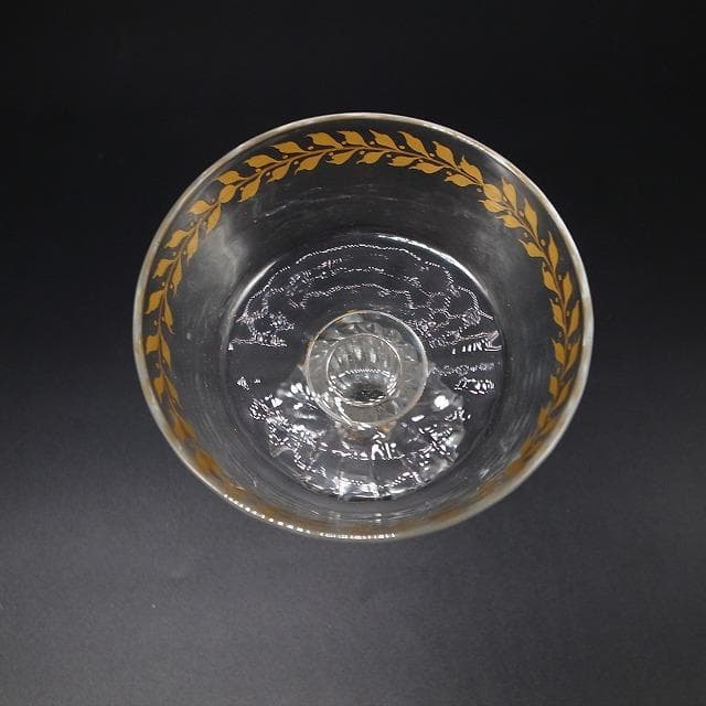 エミール・ガレ 金彩装飾 オリーブ文様 シャンパンカップ - メルカリ