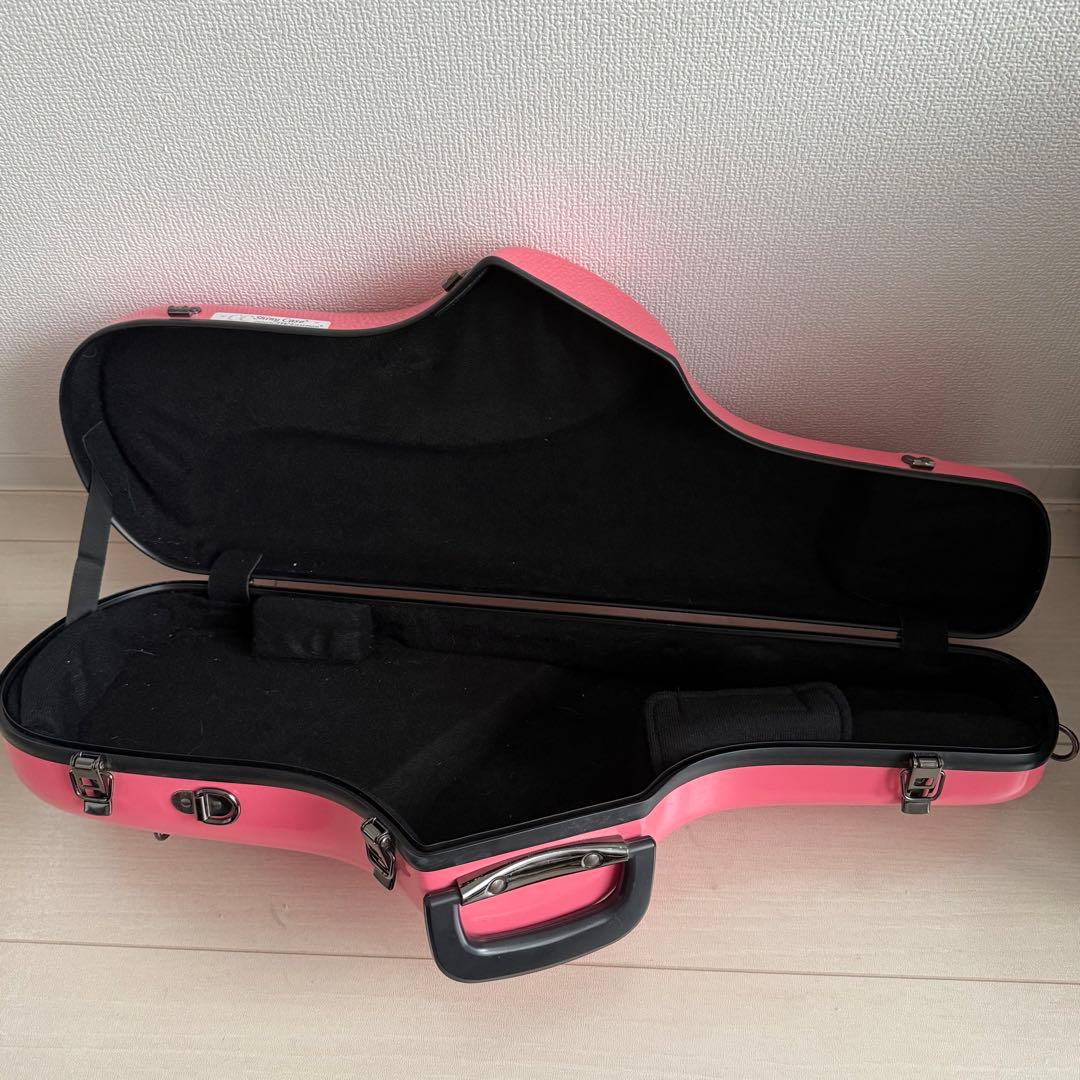 アルトサックスケース ピンク ハードケース