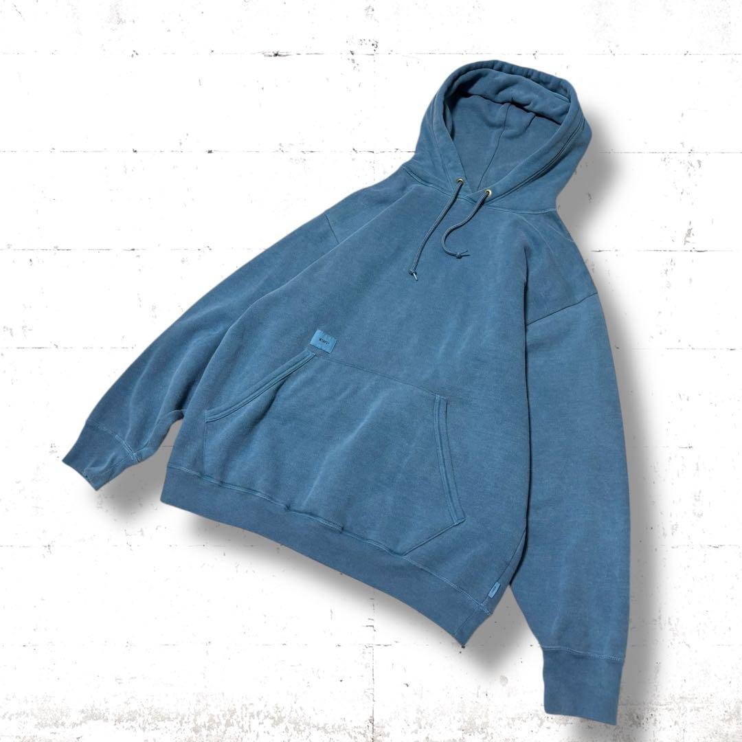WTAPS ガーメントダイ　スウェット　パーカー　刺繍ロゴ