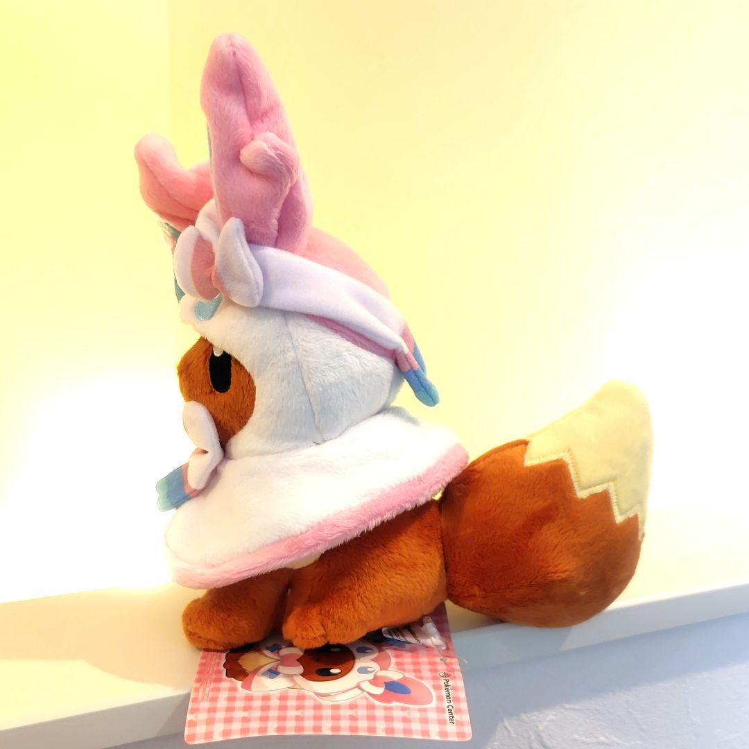 ポケモン ニンフィアのポンチョを着たイーブイ ぬいぐるみ ニンフィア イーブイ