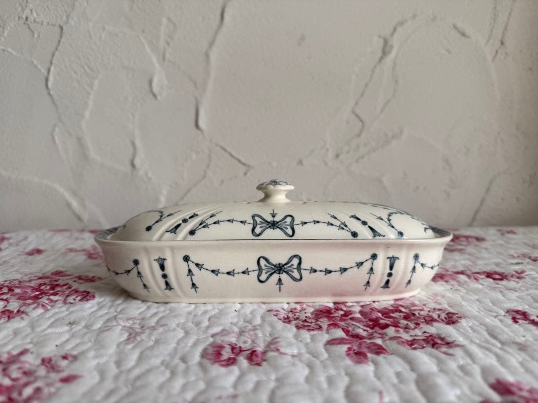 フランスアンティーク エミール・ブルジョア 陶器製の歯ブラシケース